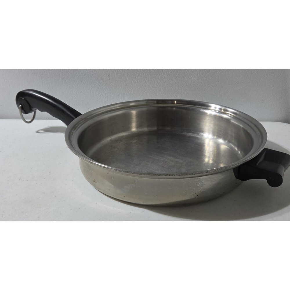 Vintage Saladmaster Skillet T304S Stainless Steel 11" PAN Fry Saute NO LID